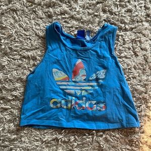 Adidas cropped tank top